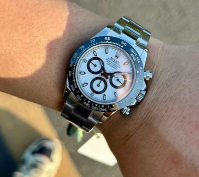 N factory ROLEX Daytona 904L Steel 7750 Movement 40*12.2 MM White Watch